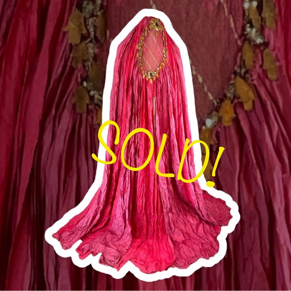 San Francisco Opera VTG Embellished Silk Burqa worn in 88’ “Parsifal” Production